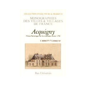 ACQUIGNY (Notice historique sur la commune avant 1790