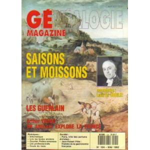 Généalogie Magazine n° 104 - mai 1992