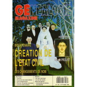 Généalogie Magazine n° 109 - octobre 1992