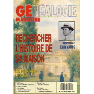 Généalogie Magazine n° 110 - novembre 1992