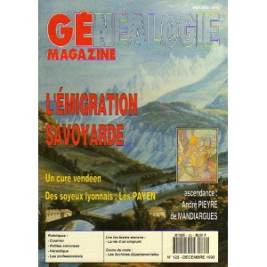 Généalogie Magazine n° 122 - décembre 1993