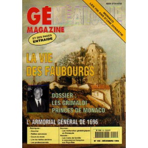 Généalogie Magazine n° 155 - décembre 1996