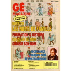 Généalogie Magazine n° 184 - juillet-août 1999