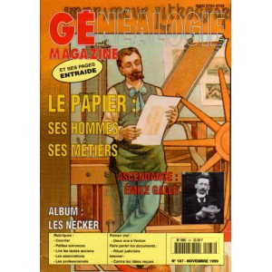 Généalogie Magazine n° 187 - novembre 1999