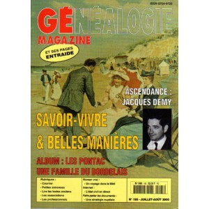 Généalogie Magazine n° 195 - juillet - août 2000