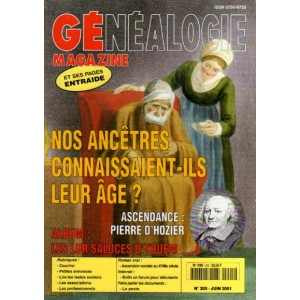 Généalogie Magazine n° 205 - juin 2001