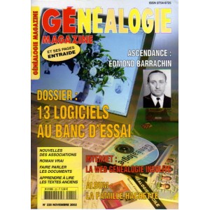 Généalogie Magazine n° 220 - novembre 2002