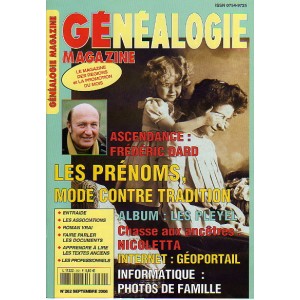 Généalogie Magazine n° 262 - septembre 2006