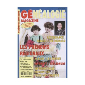 Généalogie Magazine N° 255 - Janvier 2006