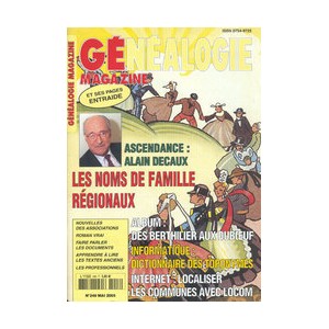 Généalogie Magazine N° 248 - Mai 2005