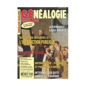 Généalogie Magazine N° 244 - Janvier 2005