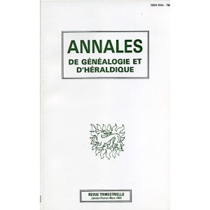 Annales de Généalogie et d'Héraldique N° 5