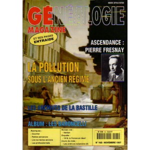 Généalogie Magazine n° 165 - novembre 1997