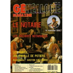 Généalogie Magazine n° 102 – mars 1992