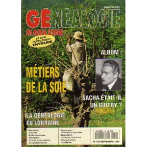 Généalogie Magazine n° 130 – septembre 1994