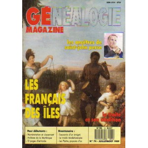 Généalogie Magazine n° 074 – juillet août 1989