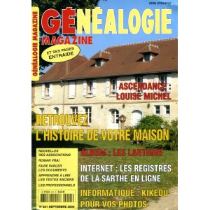 Généalogie Magazine N° 251 - Septembre 2005