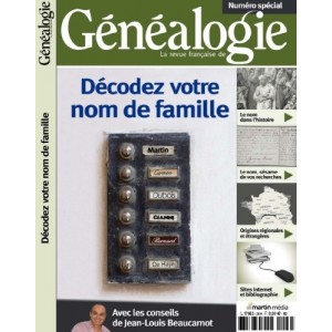 Hors Série de la RFG - Numéro spécial « Décodez votre nom de famille »