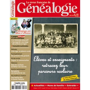 Revue Française de Généalogie N°189 - Aout Septembre 2010