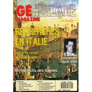 Généalogie Magazine n° 092 – mars 1991