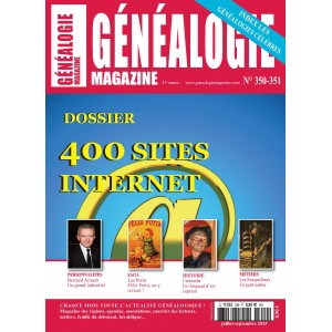 Généalogie Magazine N° 350-351