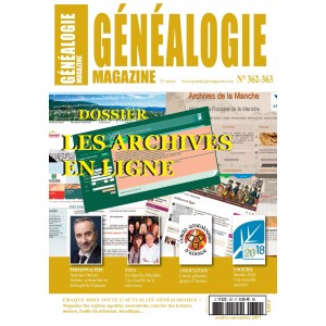 Généalogie Magazine n° 362-363